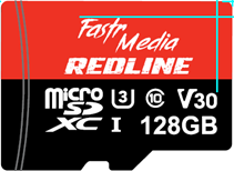 Fastrmedia Redline Micro SD Card - 128GB V30